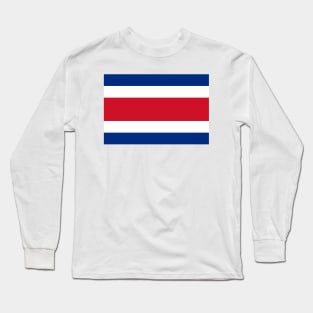 Flag of Costa Rica Long Sleeve T-Shirt